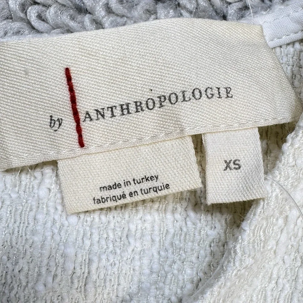 By Anthropologie Puff-Sleeve Blouse White‎ Cream Size XS Womens Top